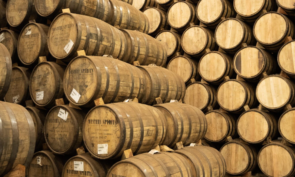 Tequila barrels aging