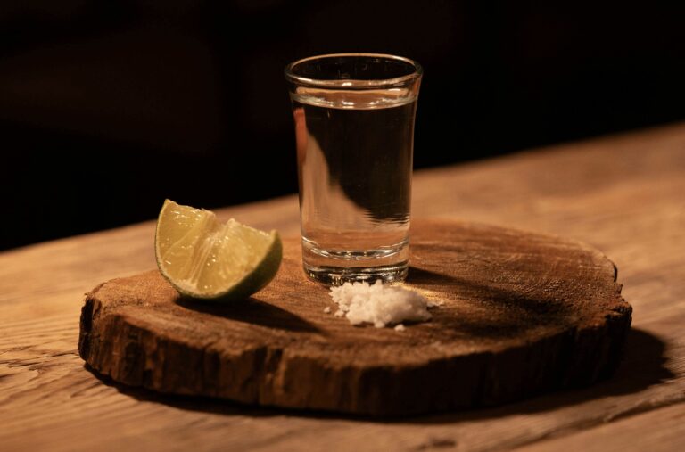 Tequila in a glass